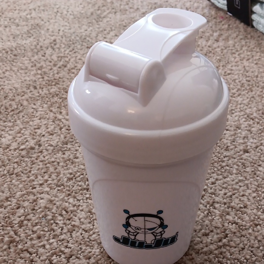 White Shaker Bottle with Logo